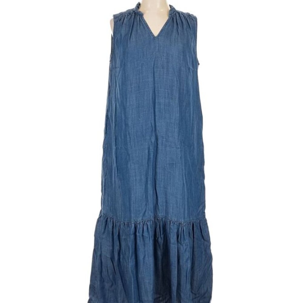 Chico's Denim Maxi Dress size 2 US 12/14